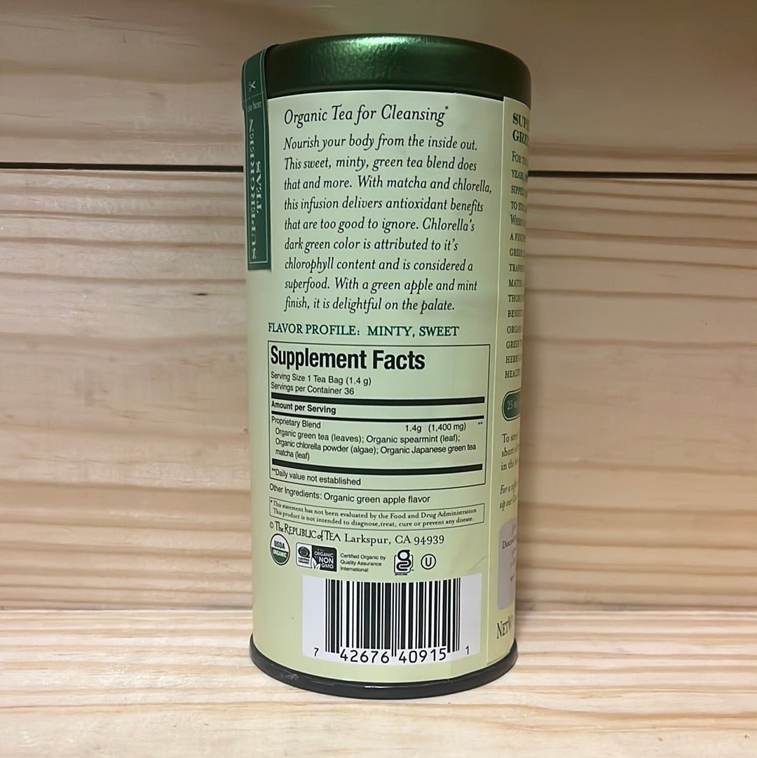 Organic Detox Green SuperGreen Tea Bags - One Life Natural Market NC