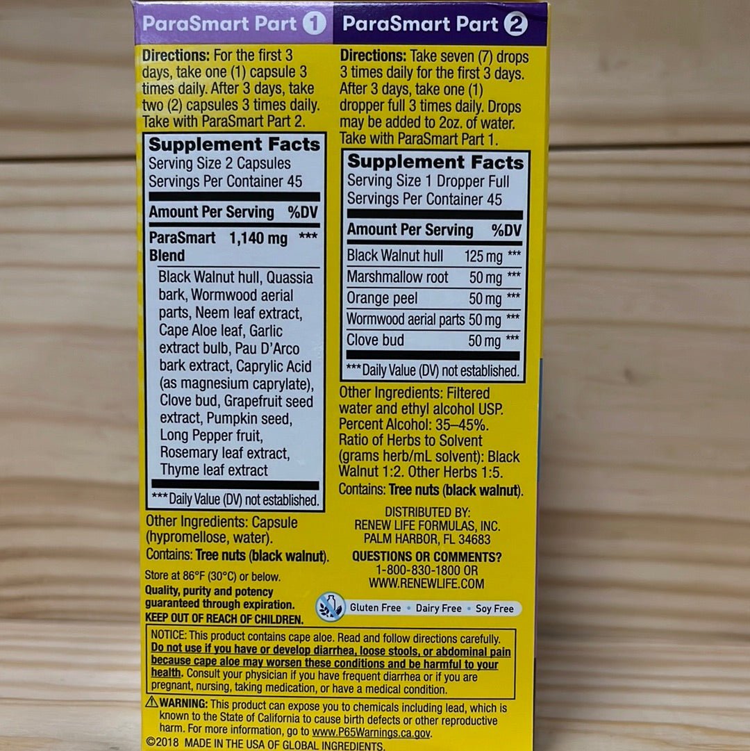 ParaSmart Parasite Cleanse - One Life Natural Market NC
