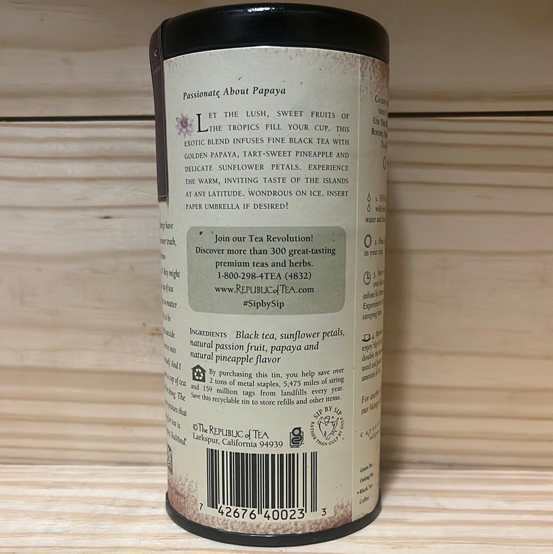 Passionfruit Papaya 50 Tea Bags - One Life Natural Market NC