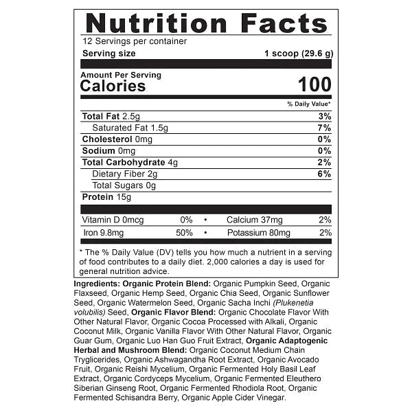 Plant Protein+ Powder Chocolate - One Life Natural Market NC