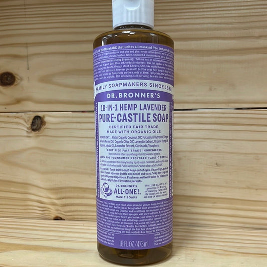 Pure Castile Liquid Soap Lavender - One Life Natural Market NC