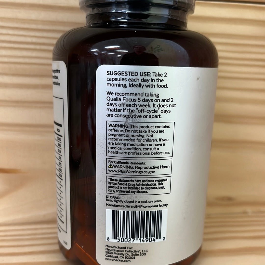 Qualia Focus Optimized Mental Energy Nootropic - One Life Natural Market NC
