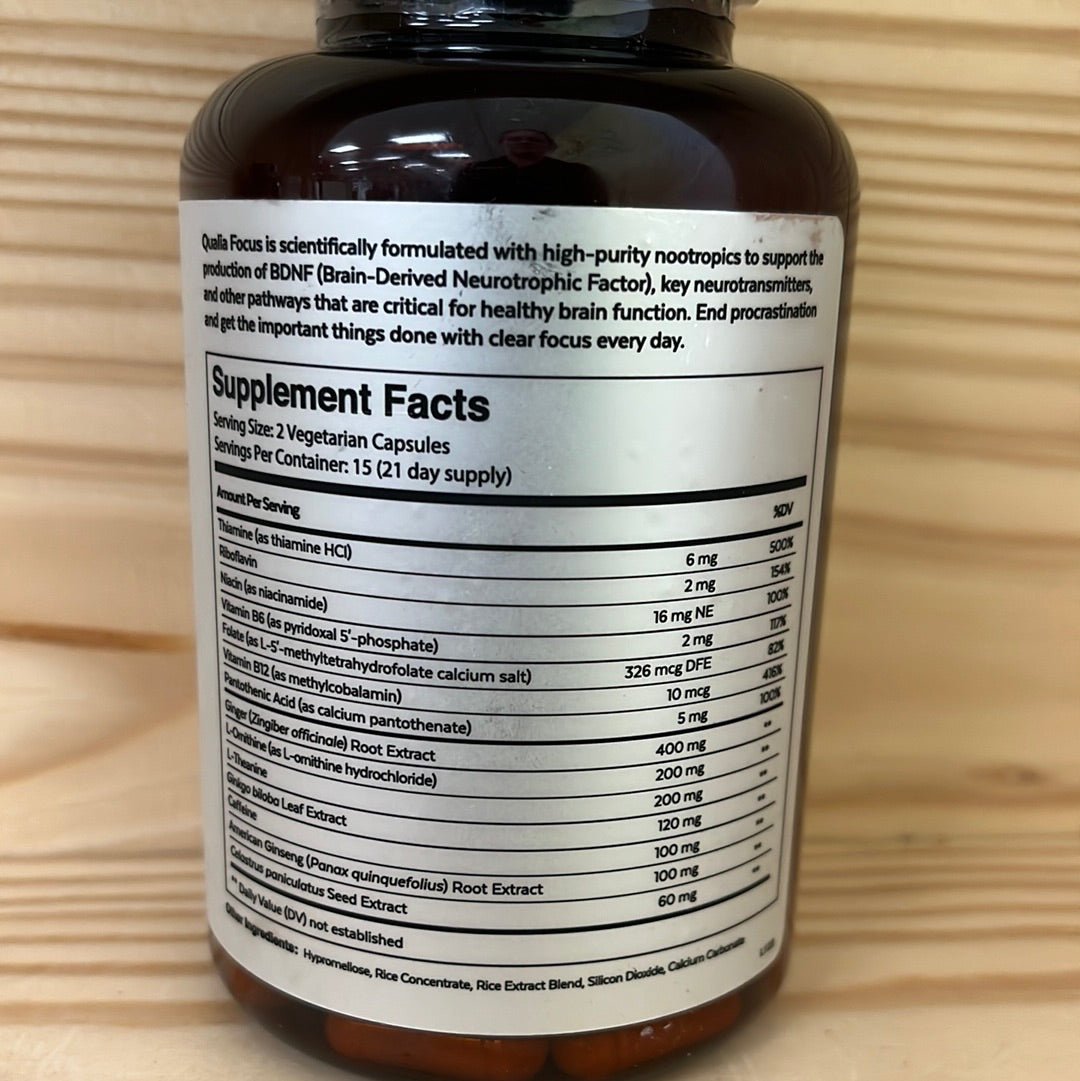 Qualia Focus Optimized Mental Energy Nootropic - One Life Natural Market NC