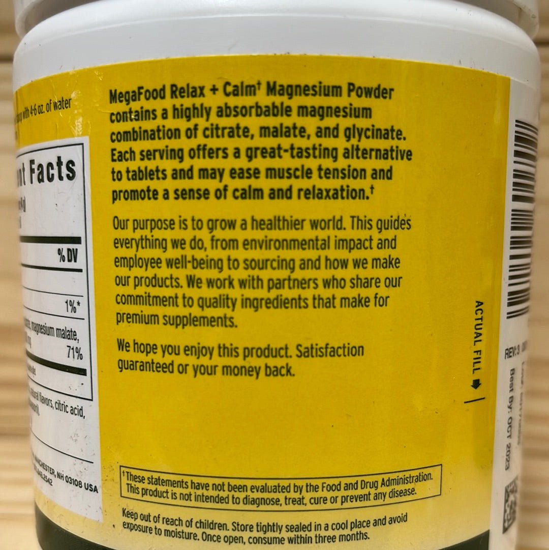 Relax + Calm* Magnesium Powder Blackberry Hibiscus Oasis - One Life Natural Market NC