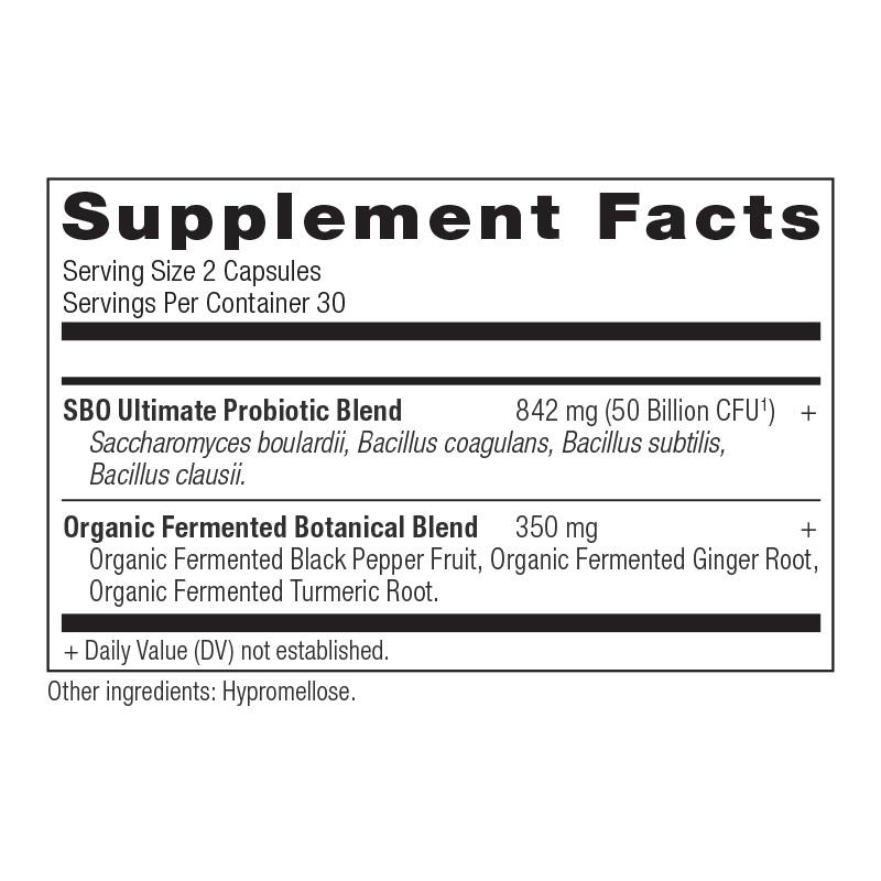 SBO Soil Based Probiotics Ultimate 50 billion CFU - One Life Natural Market NC
