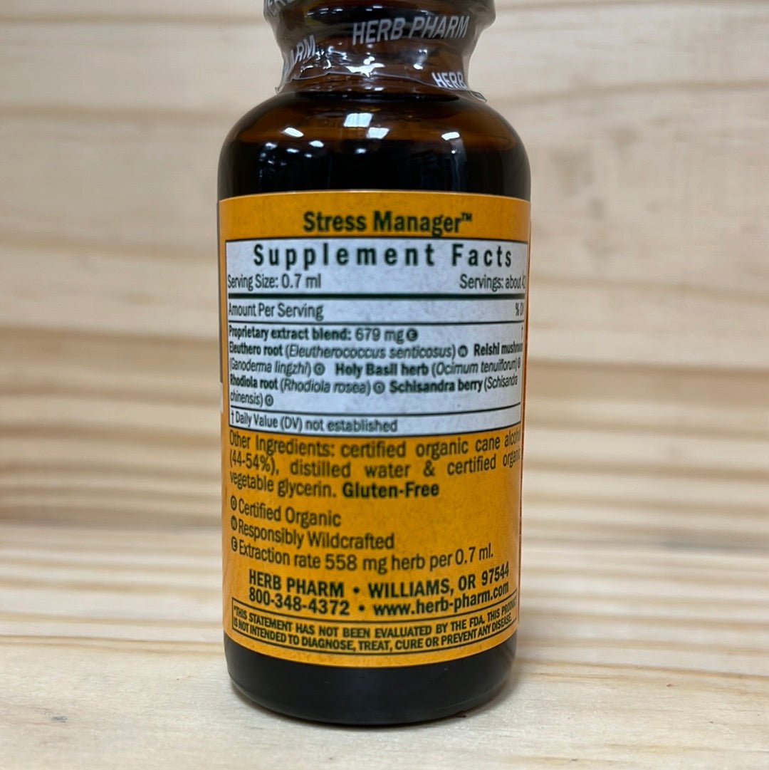 Stress Manager™ Liquid Herbal Extract - One Life Natural Market NC