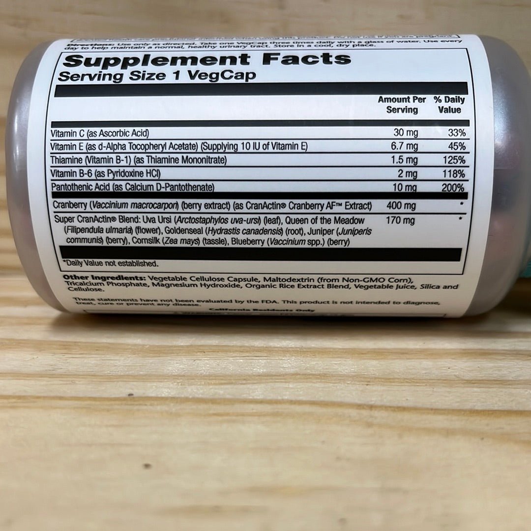 Super CranActin Natural Urinary Tract Support - One Life Natural Market NC