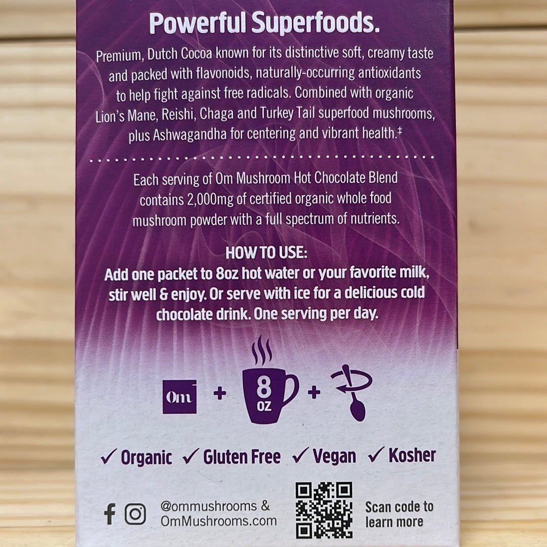 Superfood Mushroom Hot Chocolate Blend 10ct Packets - One Life Natural Market NC