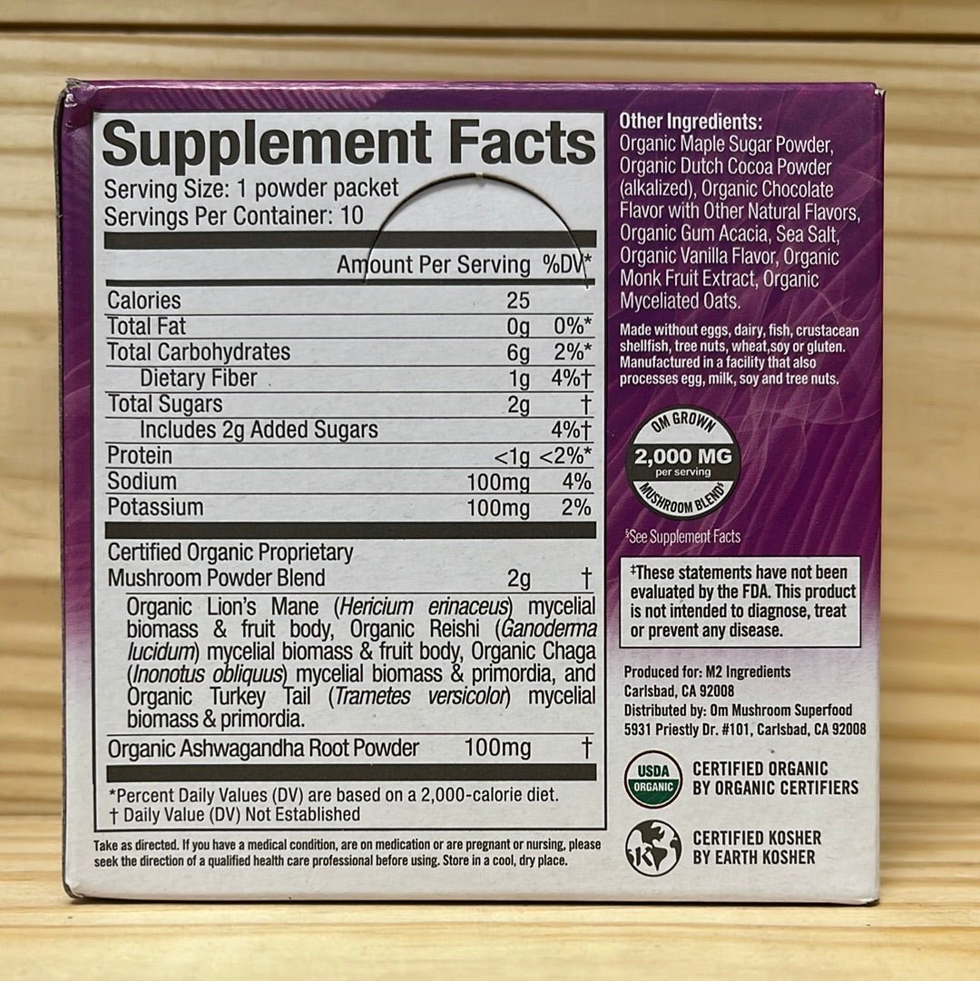 Superfood Mushroom Hot Chocolate Blend 10ct Packets - One Life Natural Market NC