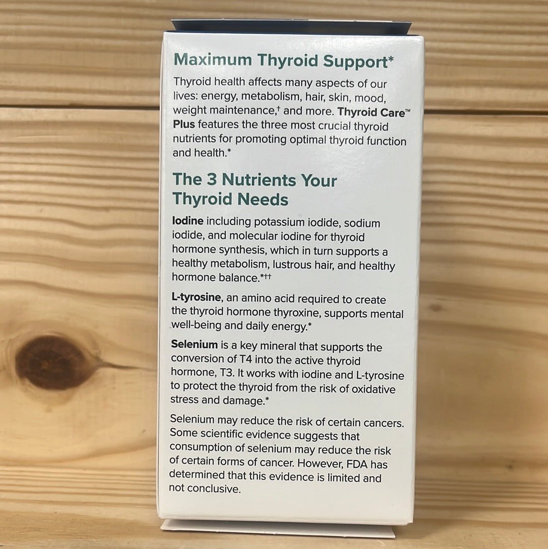 Thyroid Care™* Plus Natural Thyroid Support - One Life Natural Market NC