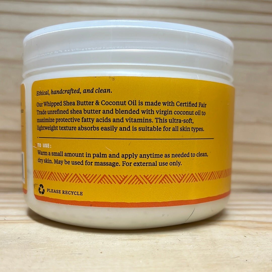 Whipped Shea Butter & Coconut Oil Unscented 4oz - One Life Natural Market NC