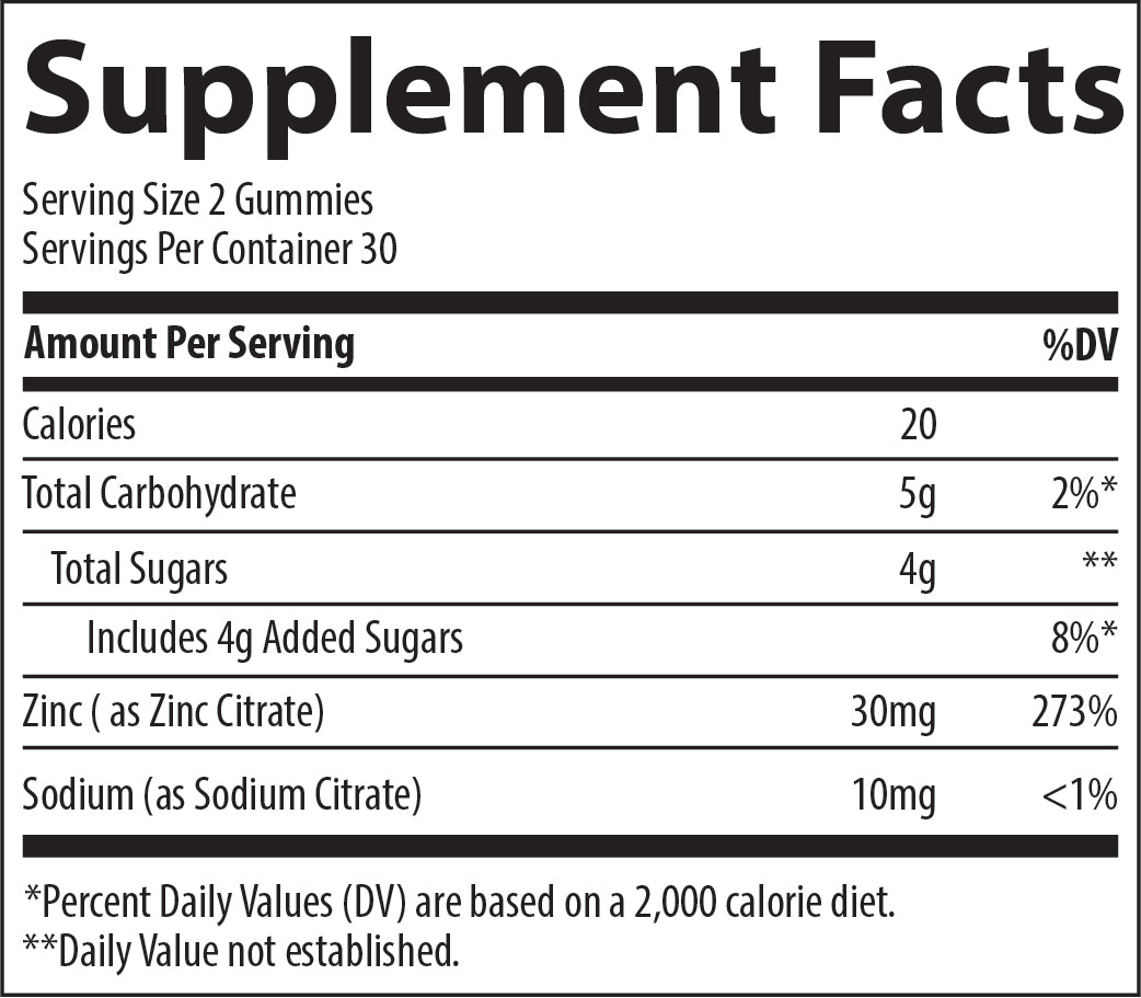 Zinc Gummies - One Life Natural Market NC
