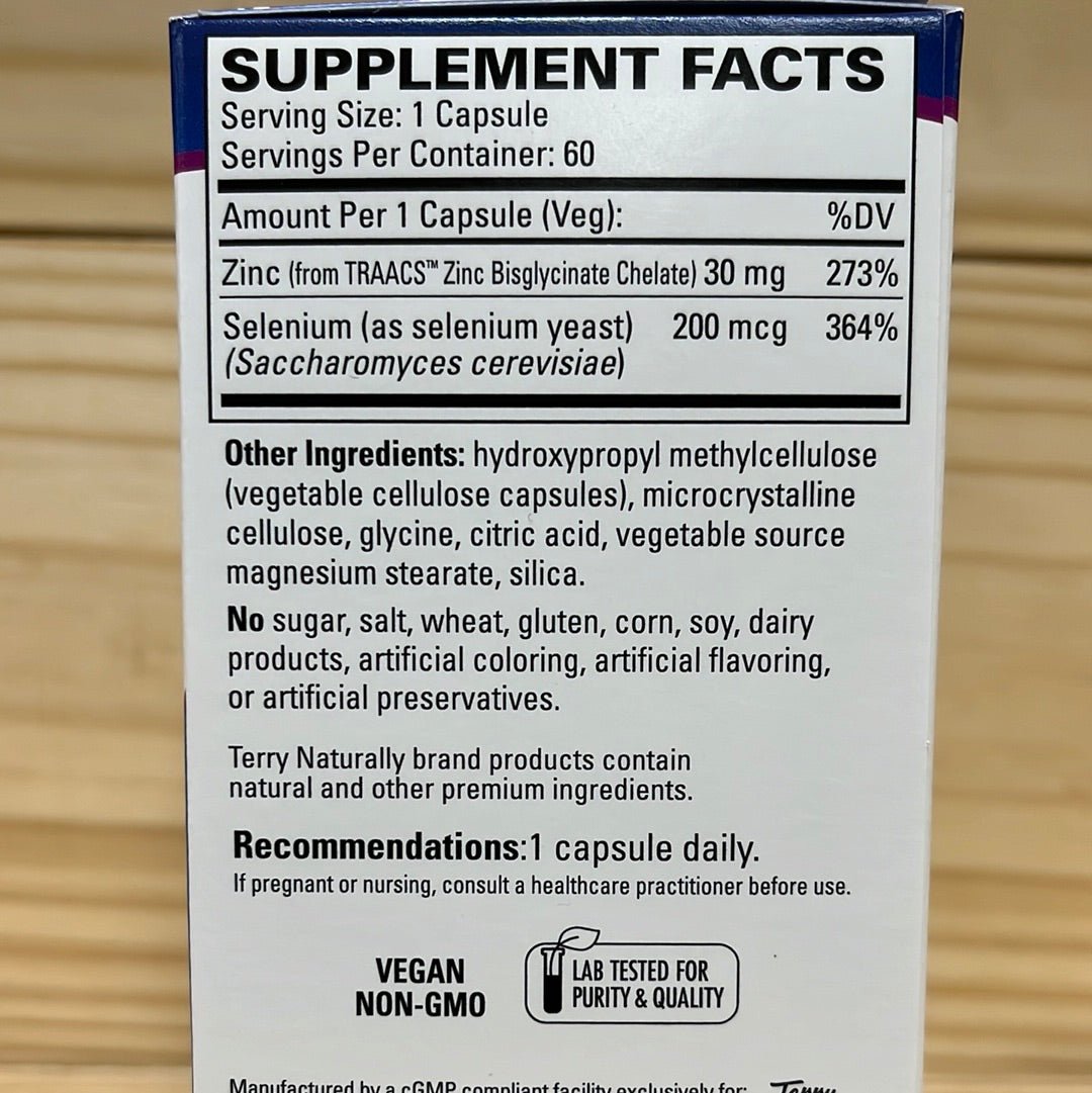 Zinc Plus Selenium - One Life Natural Market NC