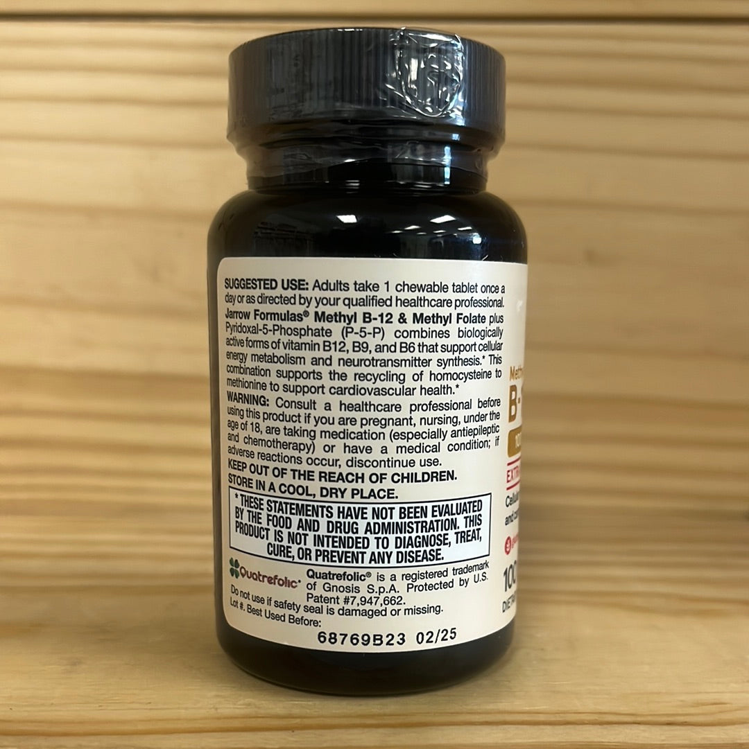 Methyl B-12 & Methyl Folate 400 mcg plus p-5-p Lemon flavor