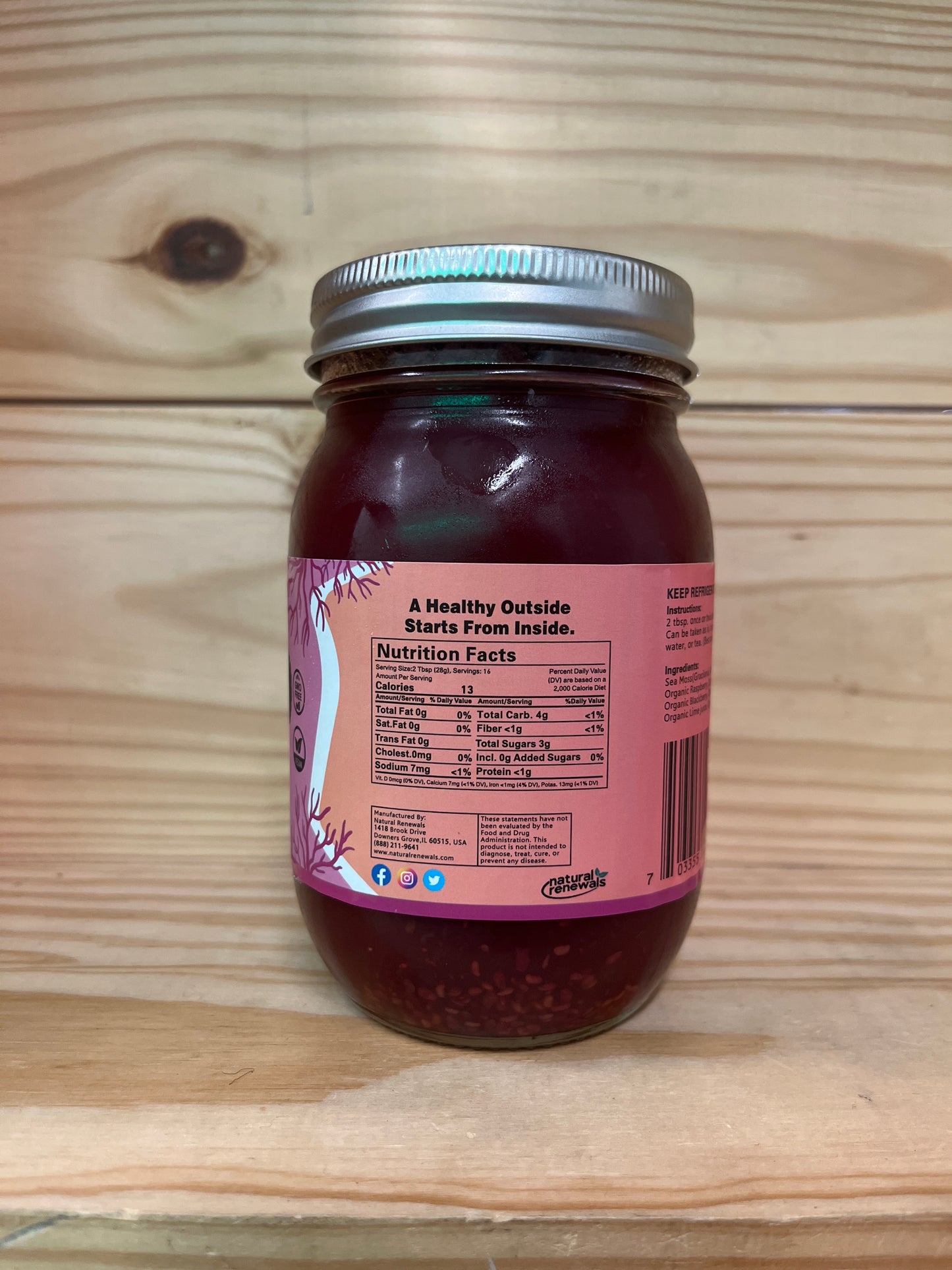 Sea Moss Gel Triple Berry