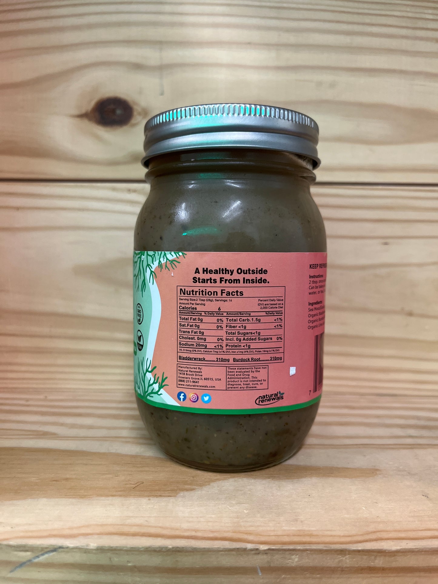 Sea Moss Gel + Burdock Root & Bladderwrack