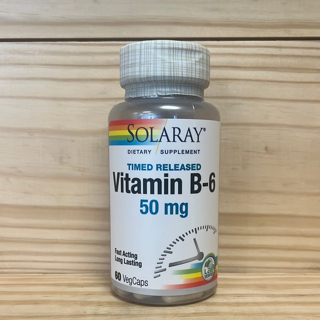 Time Released Vitamin B-6 50 mg 60 vegcaps