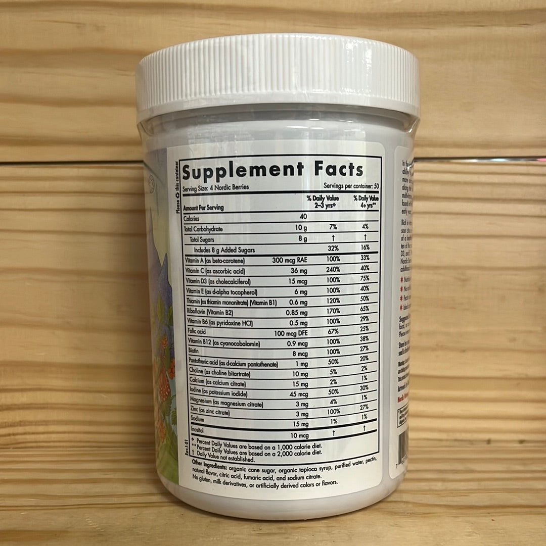 Nordic Berries Multivitamin Gummies for Children & Adults