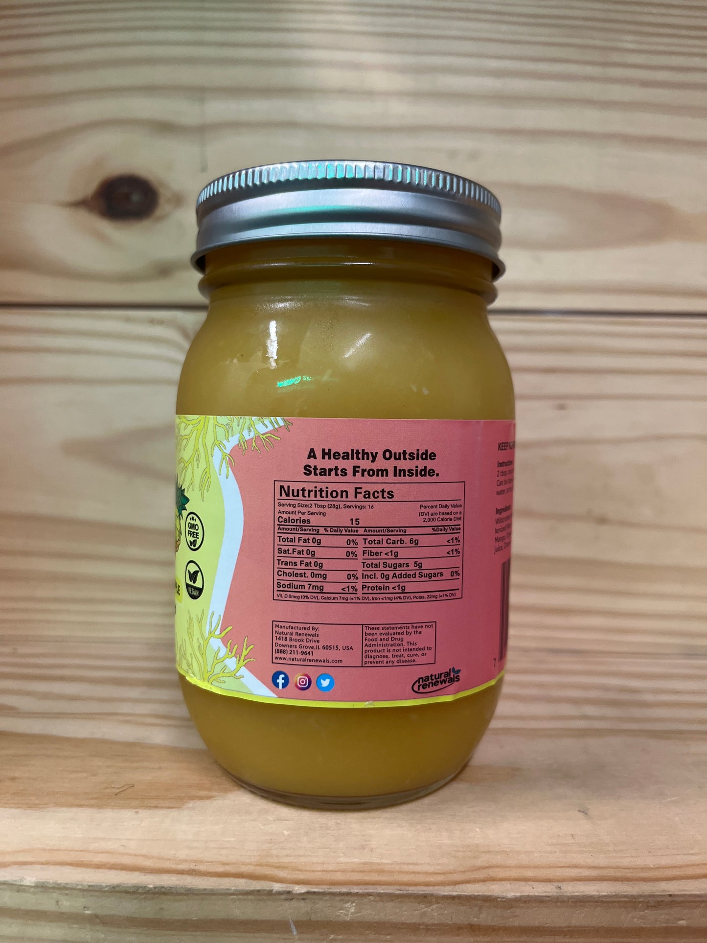 Sea Moss Gel Mango + Pineapple