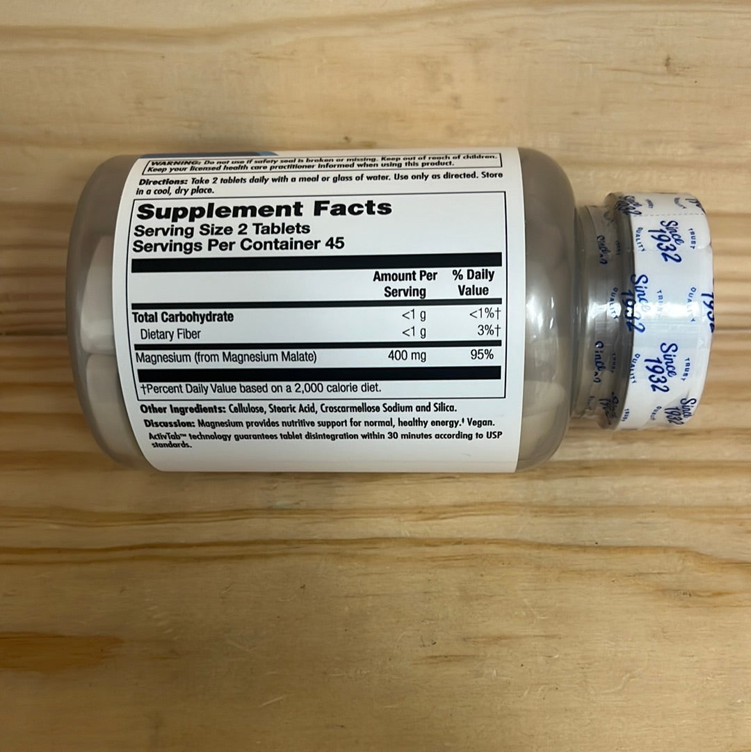Magnesium Malate 400mg Energy Support