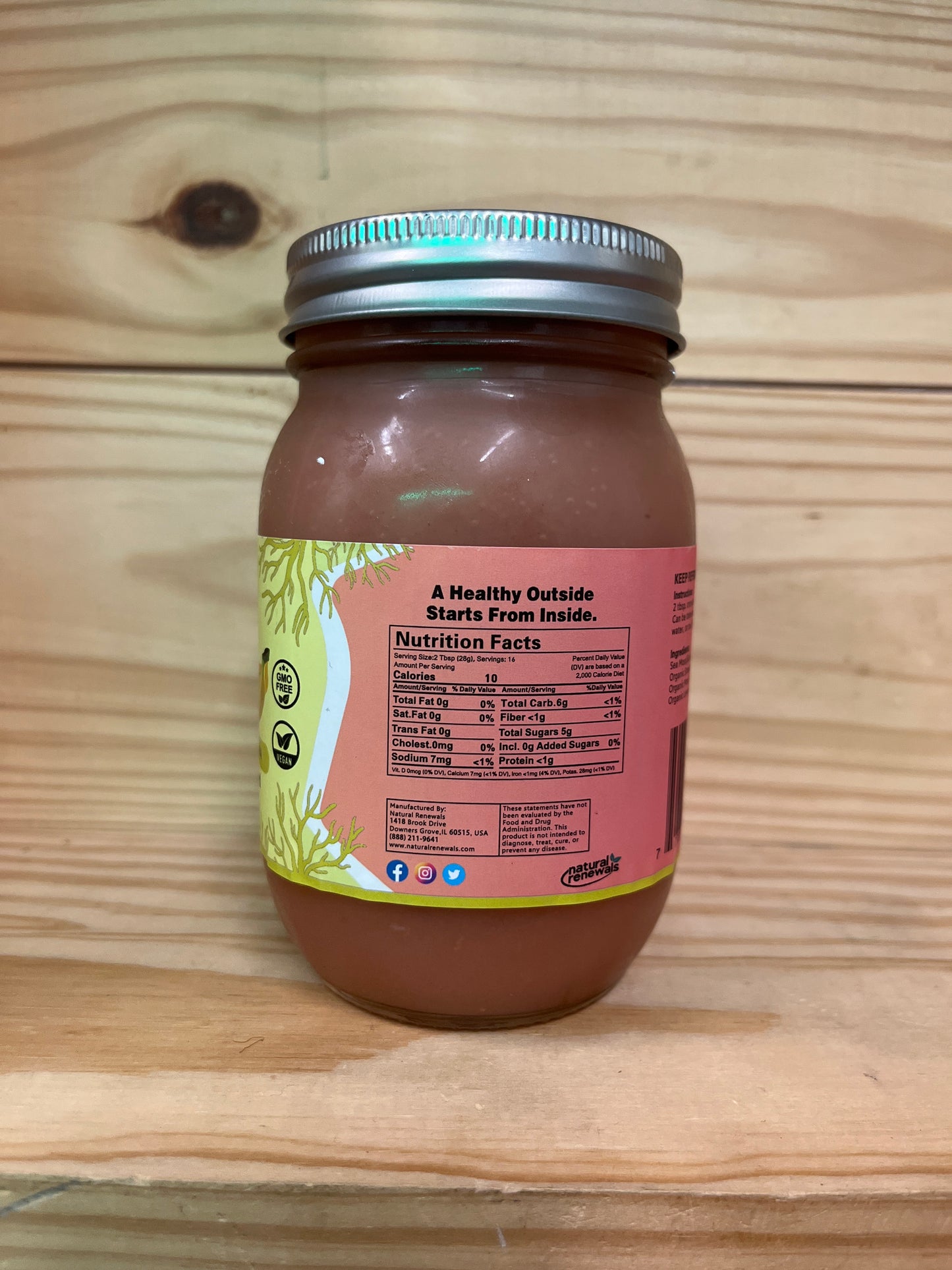 Sea Moss Gel Strawberry Banana