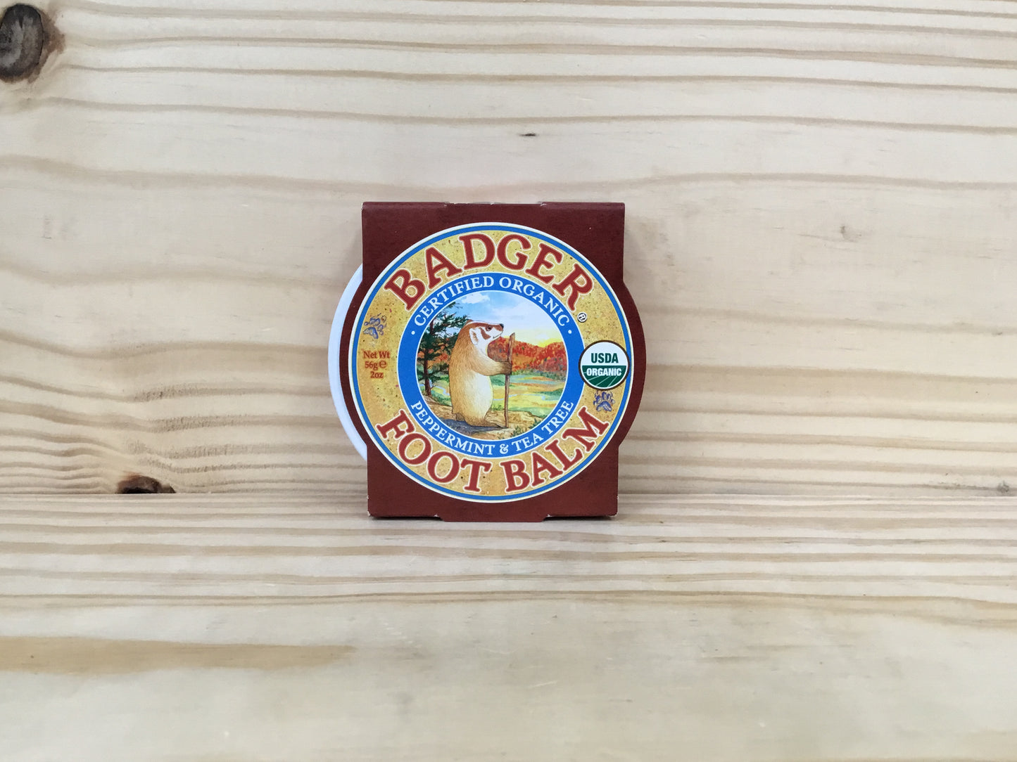 Certified Organic Peppermint & Tea Tree Foot Balm 2oz