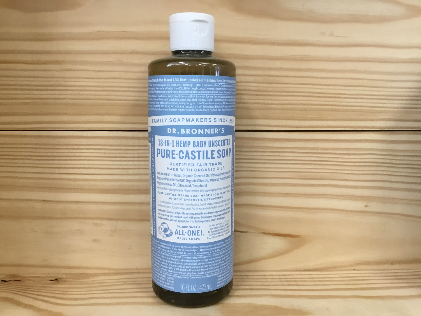 Pure Castile Liquid Soap Baby Unscented