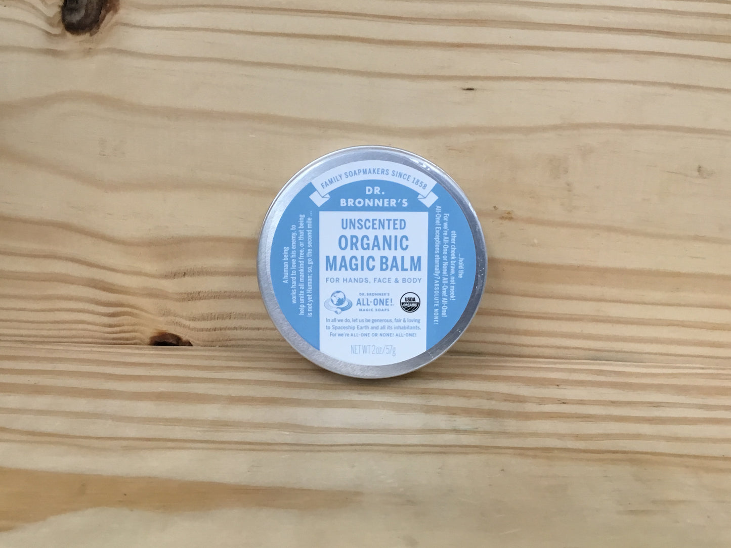 Organic Unscented Magic Balm 2oz