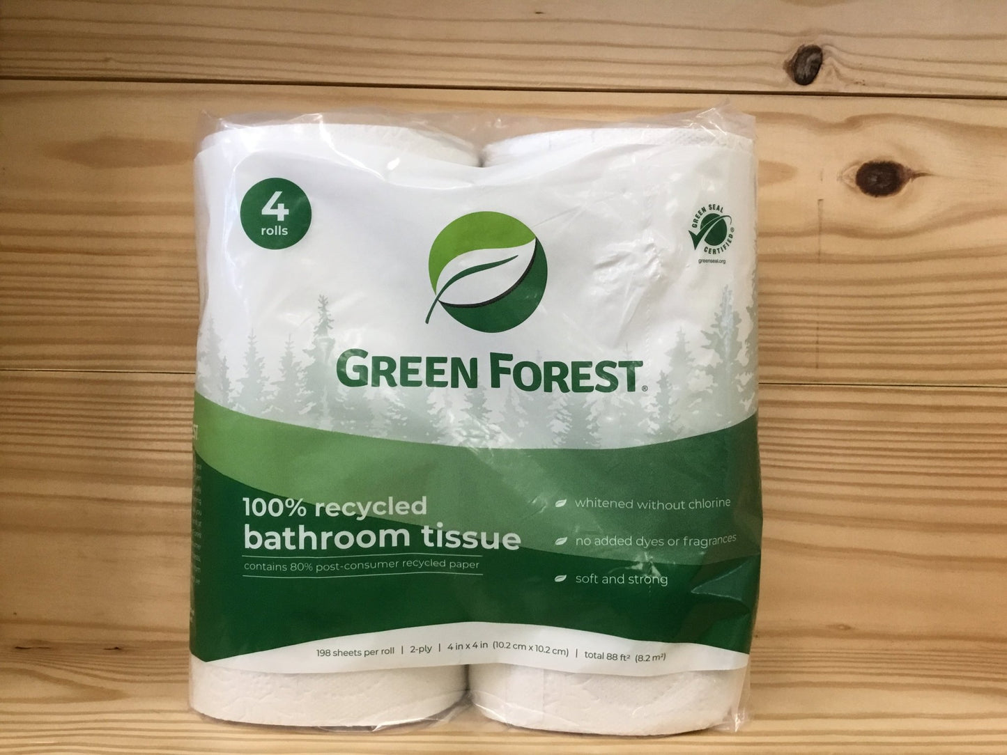 100% Recycled Bathroom Tissue 4ct - One Life Natural Market NC