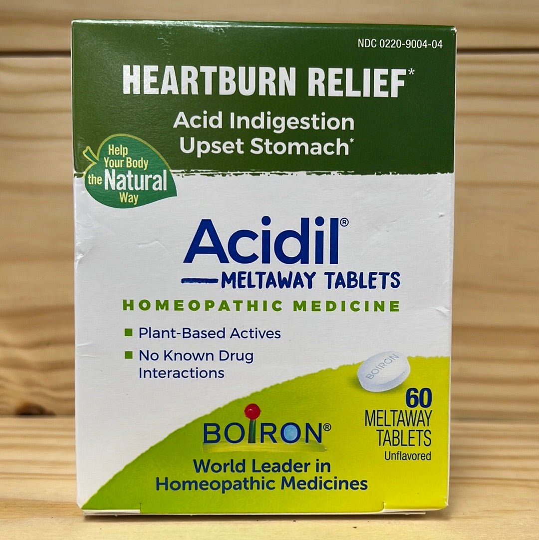 Acidil® Natural Homeopathic Heartburn Indigestion Relief - One Life Natural Market NC