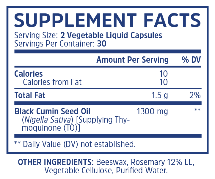 Black Seed Oil Capsules - One Life Natural Market NC