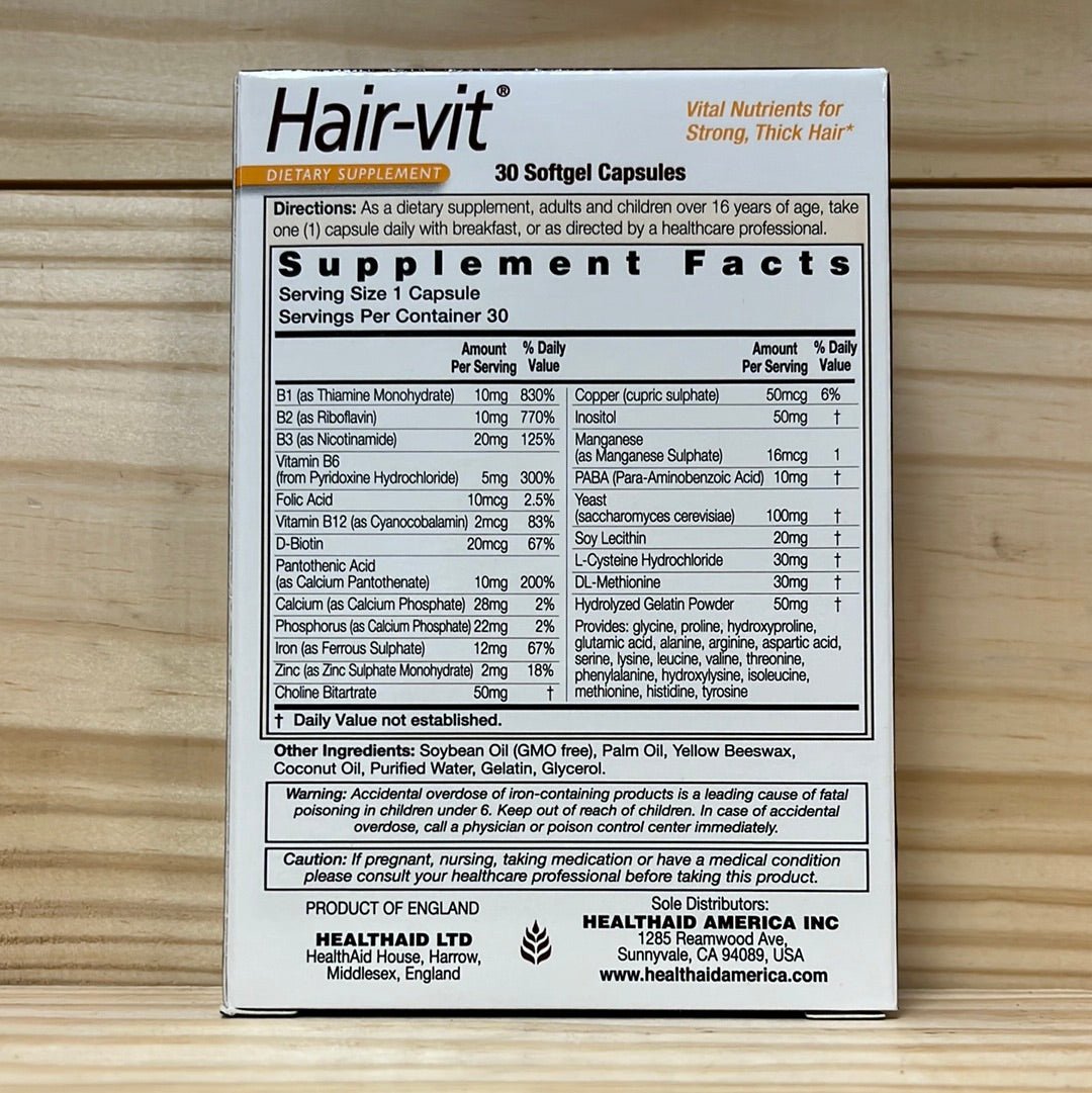 Hair Vitamin Hair-vit - One Life Natural Market NC