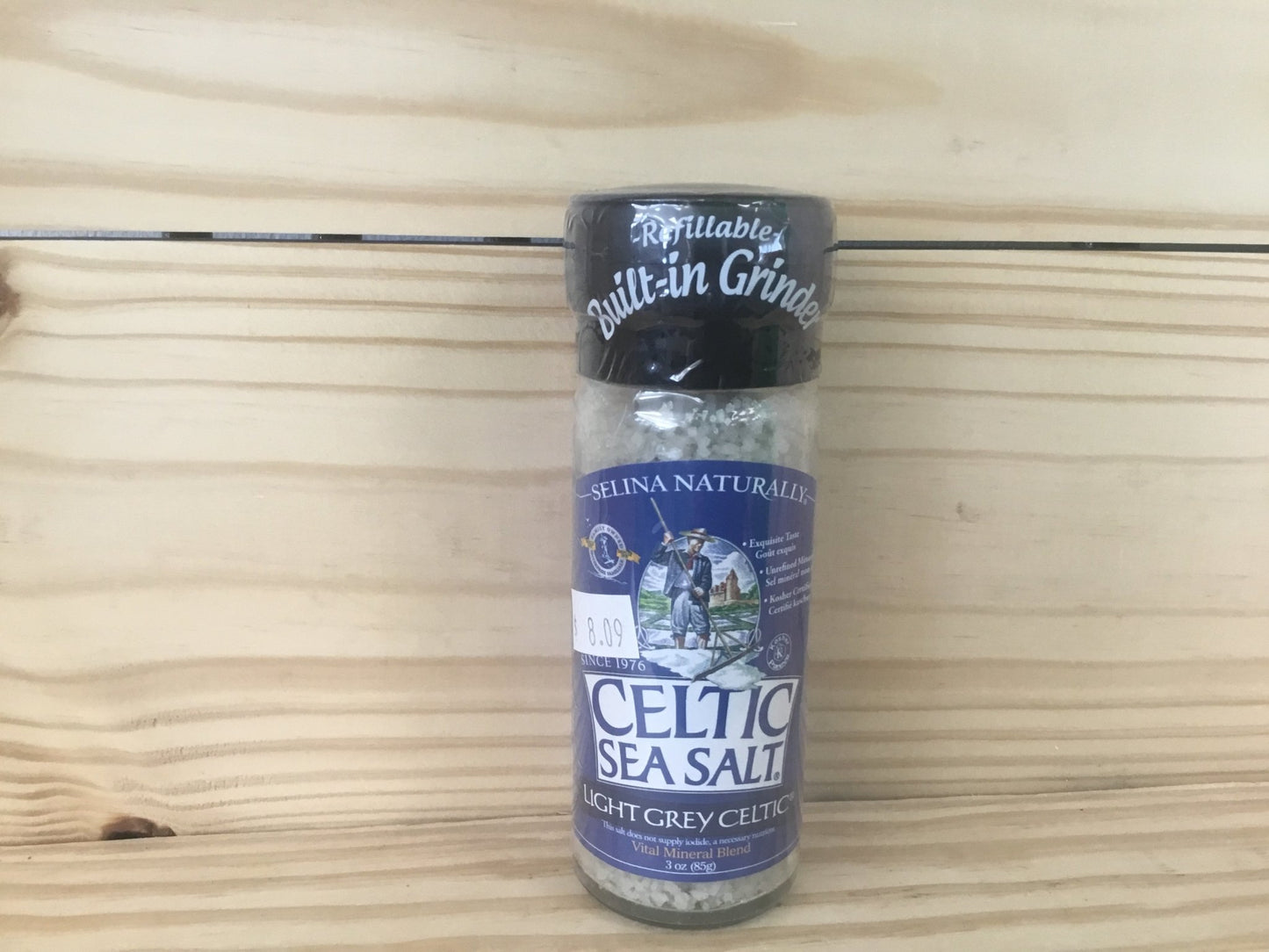 Light Grey Celtic Sea Salt 3oz - One Life Natural Market NC
