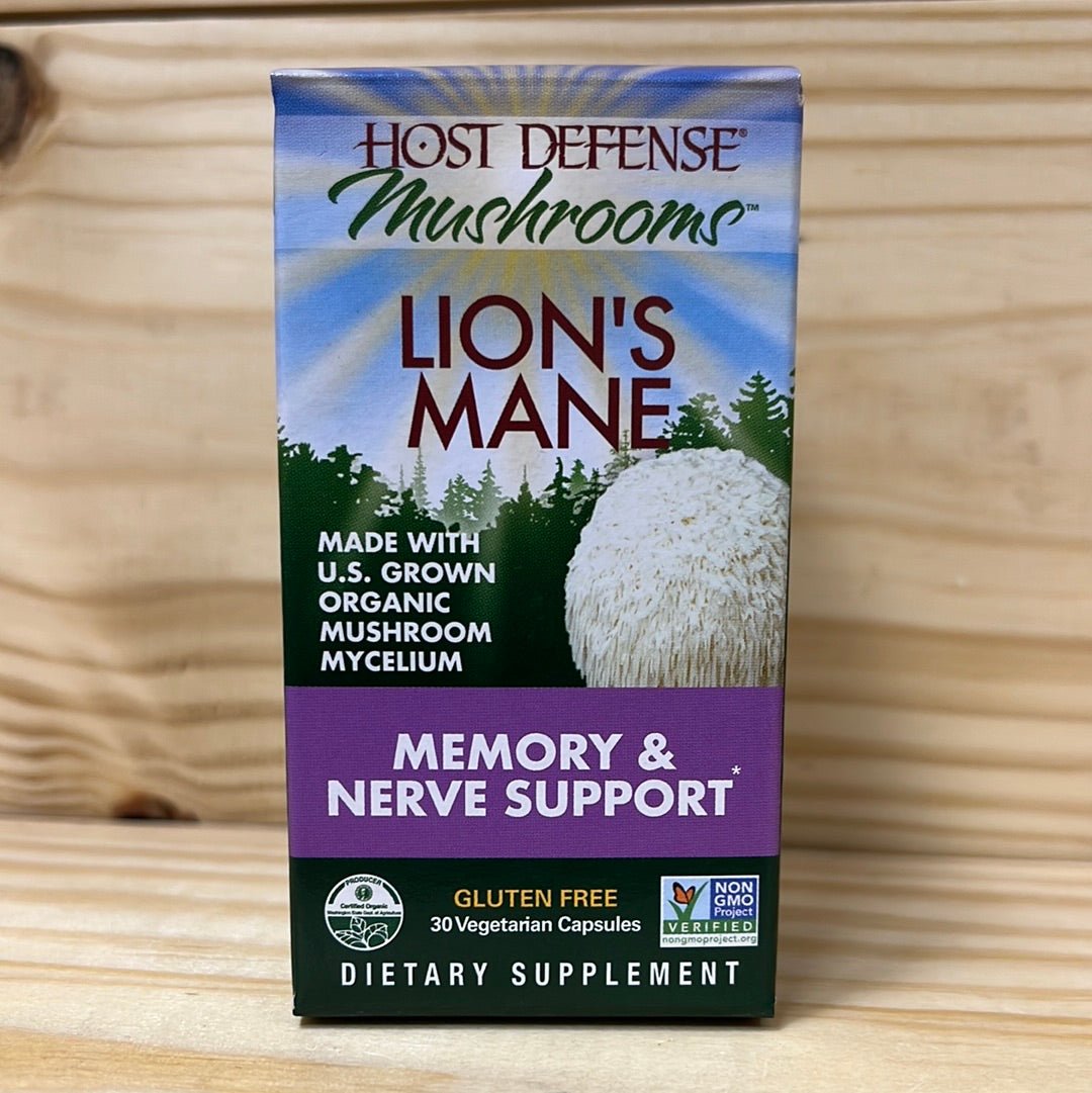 Lion's Mane Mushroom Capsules Brain Support - One Life Natural Market NC