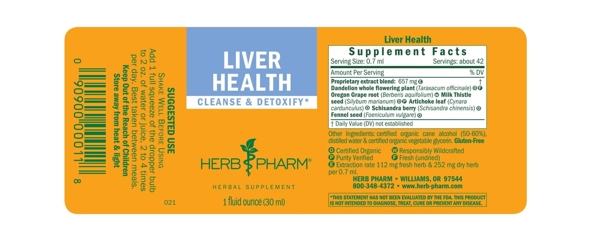 Liver Health Liquid Herbal Blend - One Life Natural Market NC