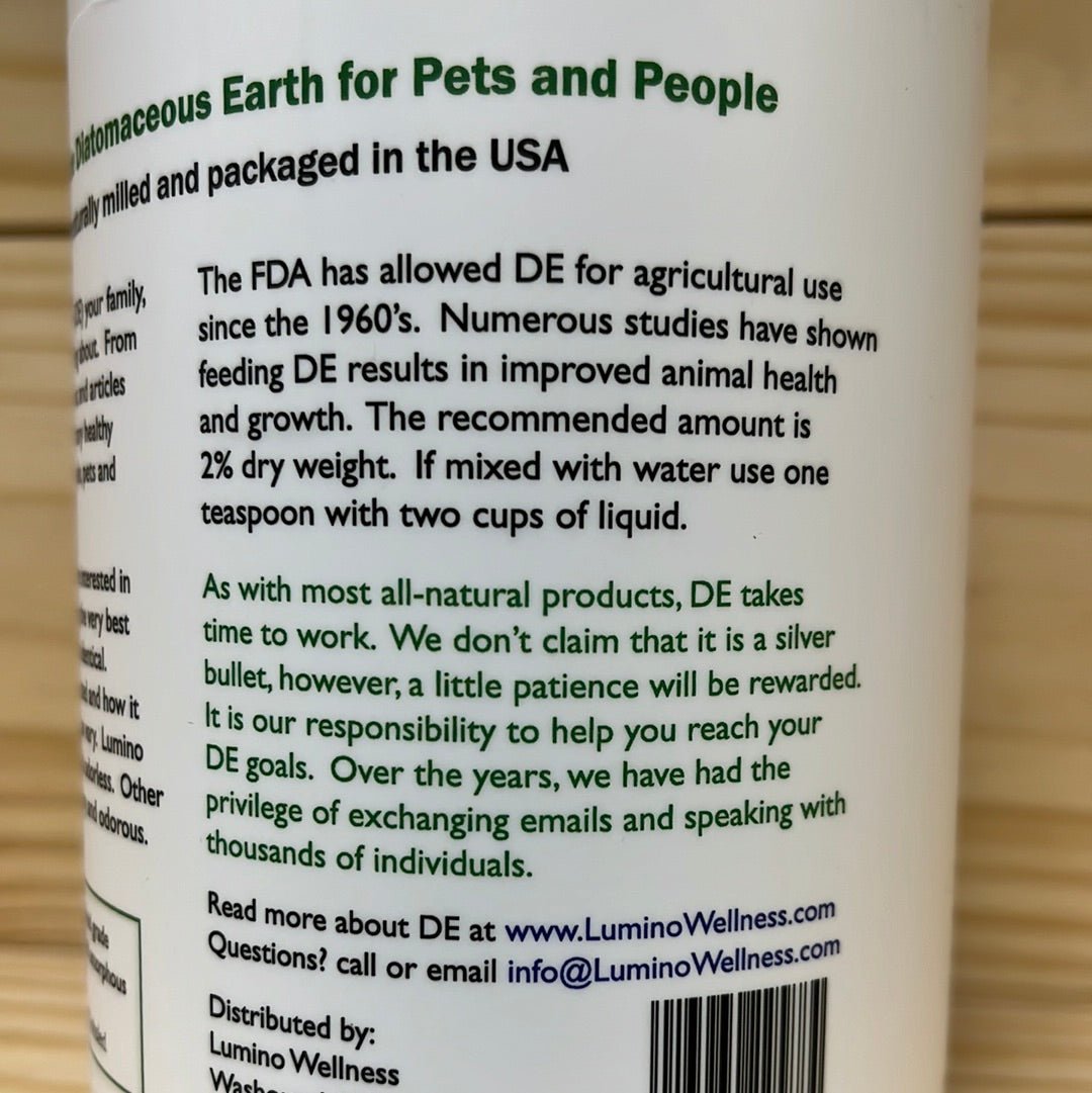 Lumino Food Grade Diatomaceous Earth - One Life Natural Market NC