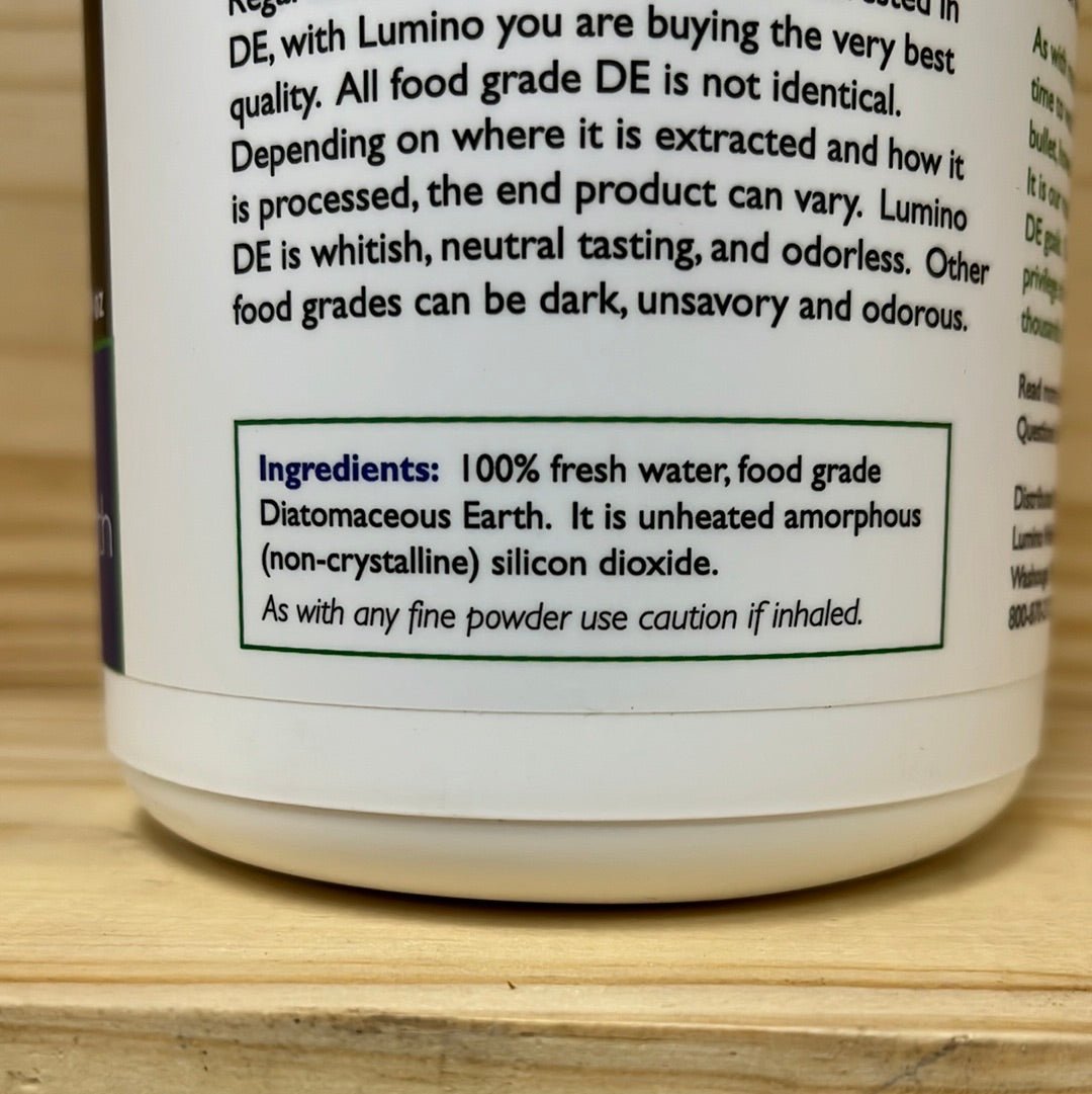 Lumino Food Grade Diatomaceous Earth - One Life Natural Market NC