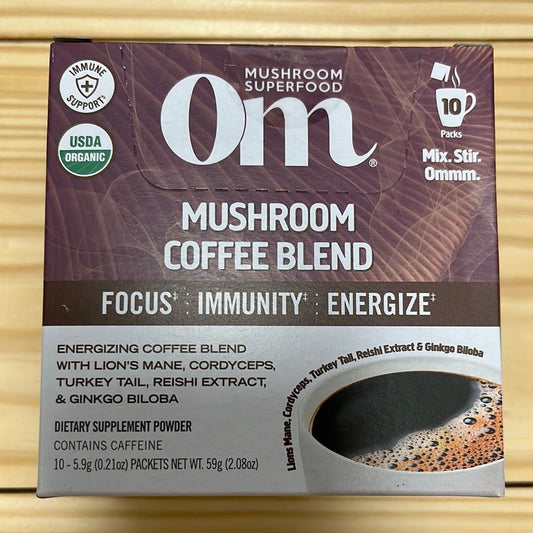 Mushroom Superfood Coffee Blend Single Serve Packets 10ct - One Life Natural Market NC