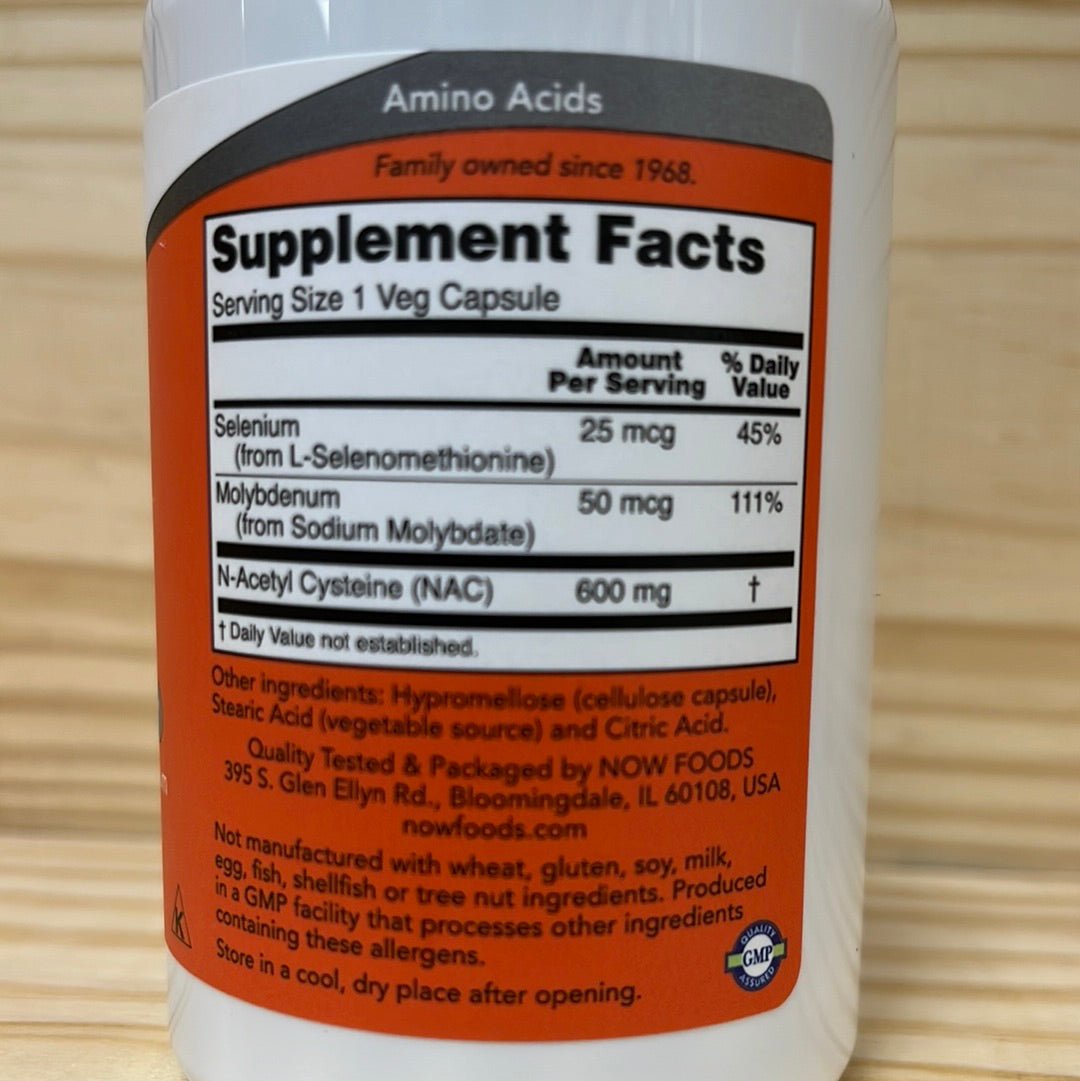 NAC 600 mg N-Acetyl Cysteine Detox Support - One Life Natural Market NC