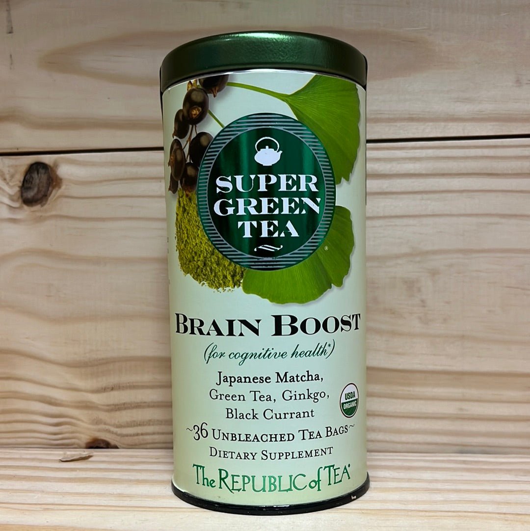 Organic Brain Boost SuperGreen Tea Bags 36ct - One Life Natural Market NC