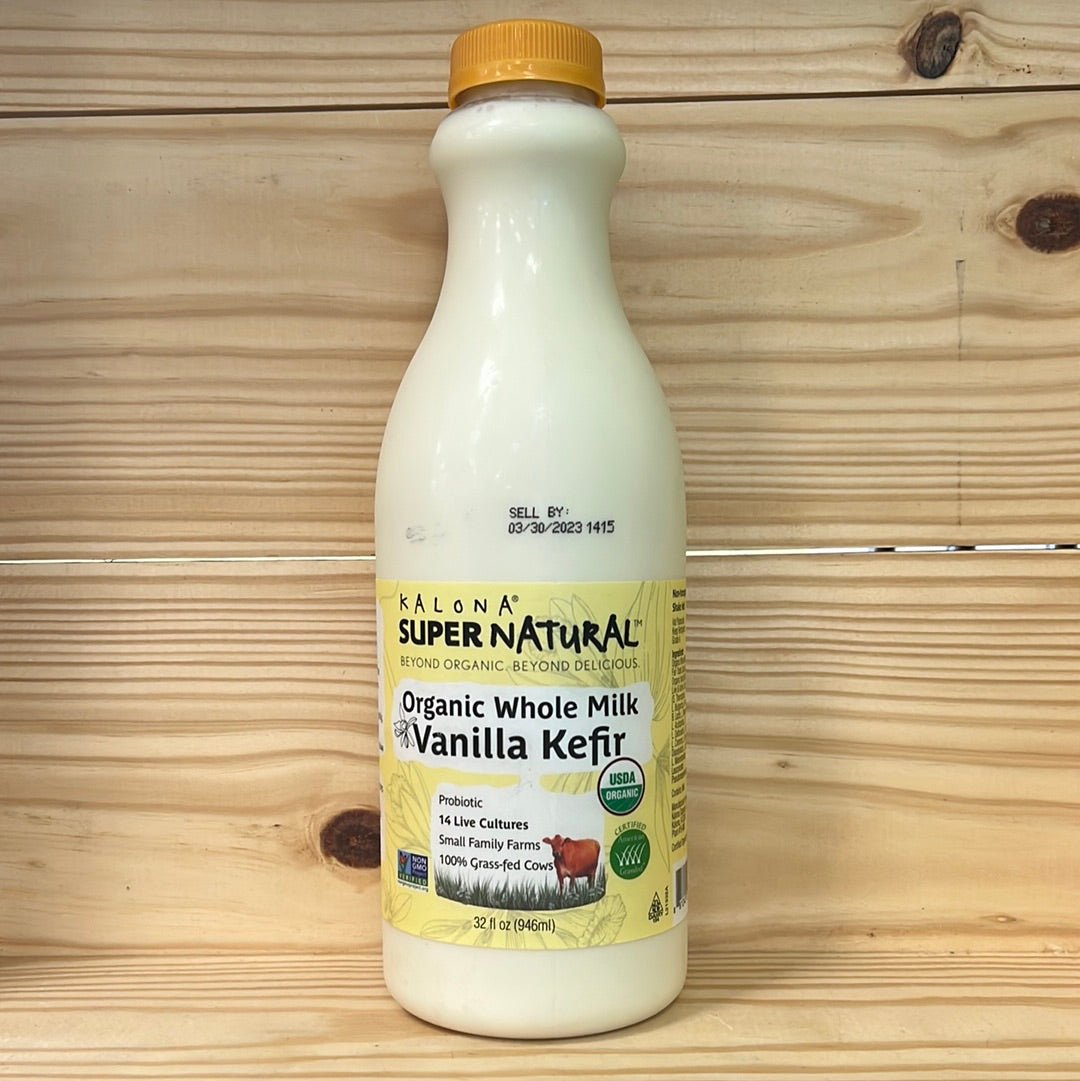 Organic Grass Fed Non-homogenized Whole Milk Vanilla Kefir - One Life Natural Market NC