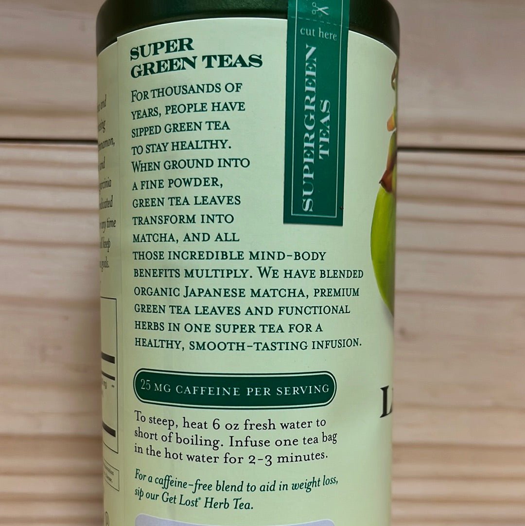 Organic Lean Green SuperGreen Tea Bags 36ct - One Life Natural Market NC