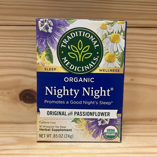 Organic Nighty Night Tea Original w Passionflower - One Life Natural Market NC