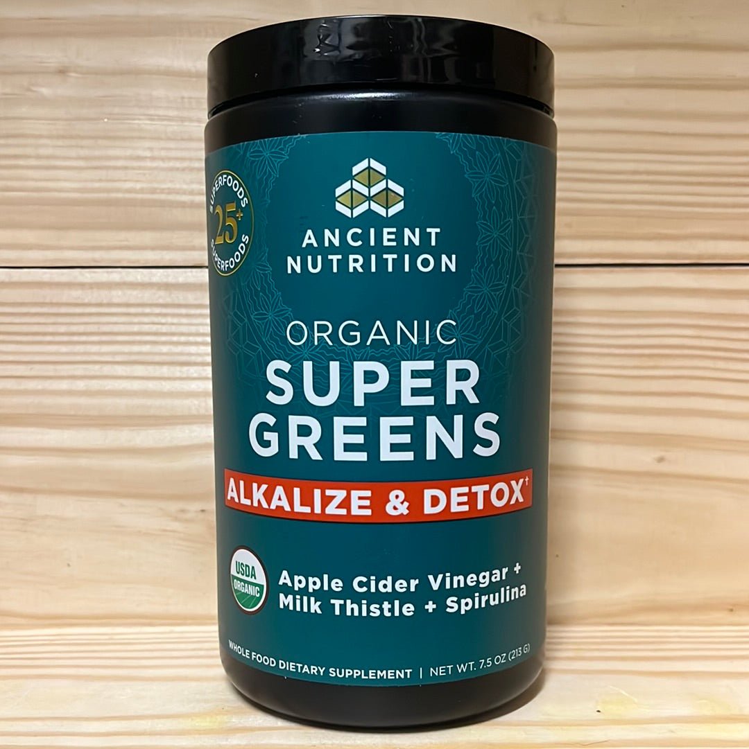 Organic SuperGreens Alkalize & Detox Powder - One Life Natural Market NC