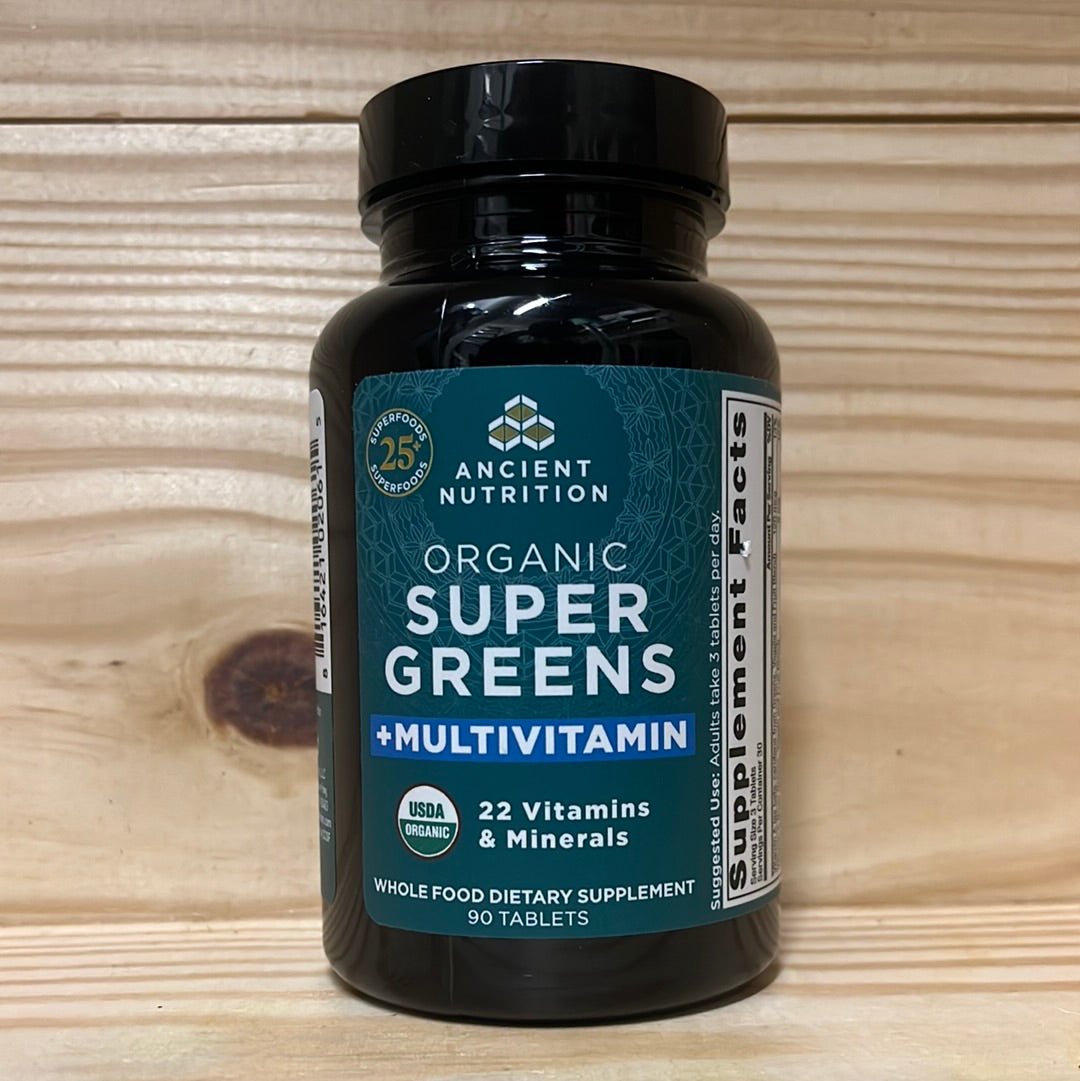 Organic SuperGreens + Multivitamin Tablets - One Life Natural Market NC