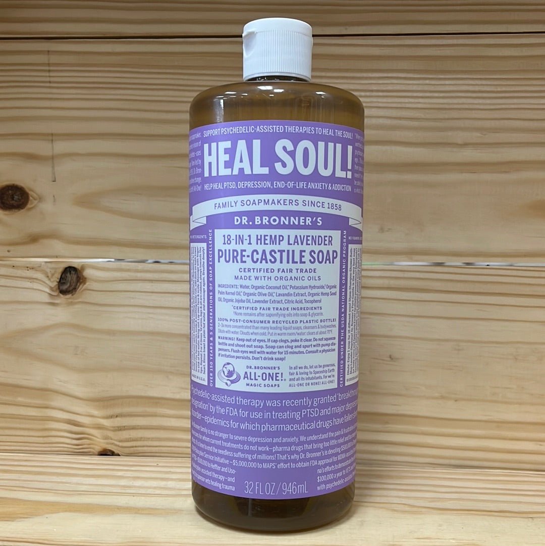 Pure Castile Liquid Soap Lavender - One Life Natural Market NC
