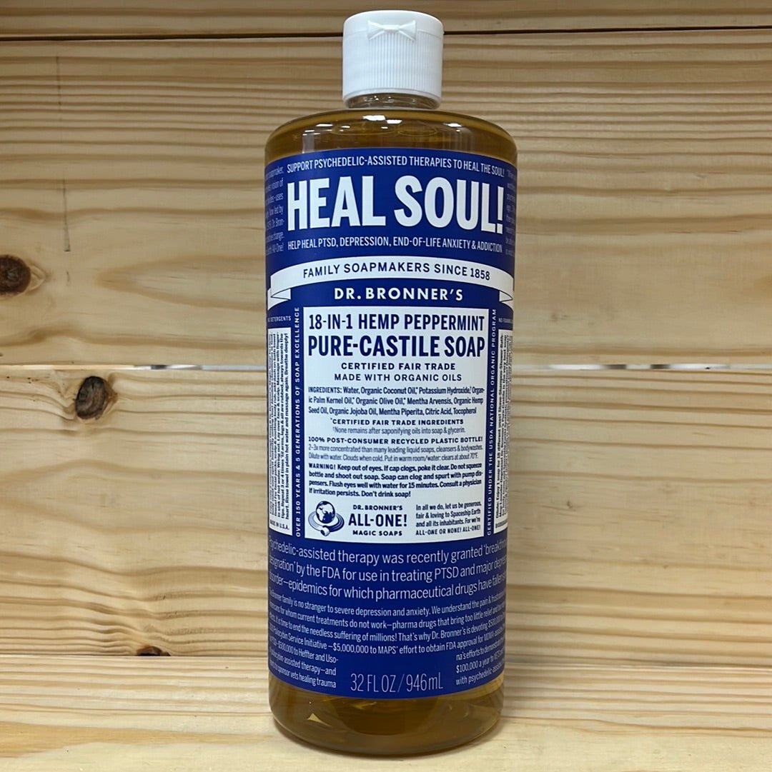 Pure Castile Soap Liquid Peppermint - One Life Natural Market NC