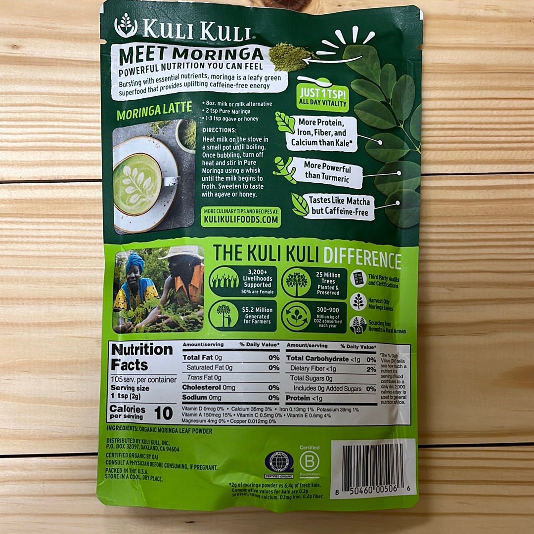Pure Moringa Powder USDA Organic - One Life Natural Market NC
