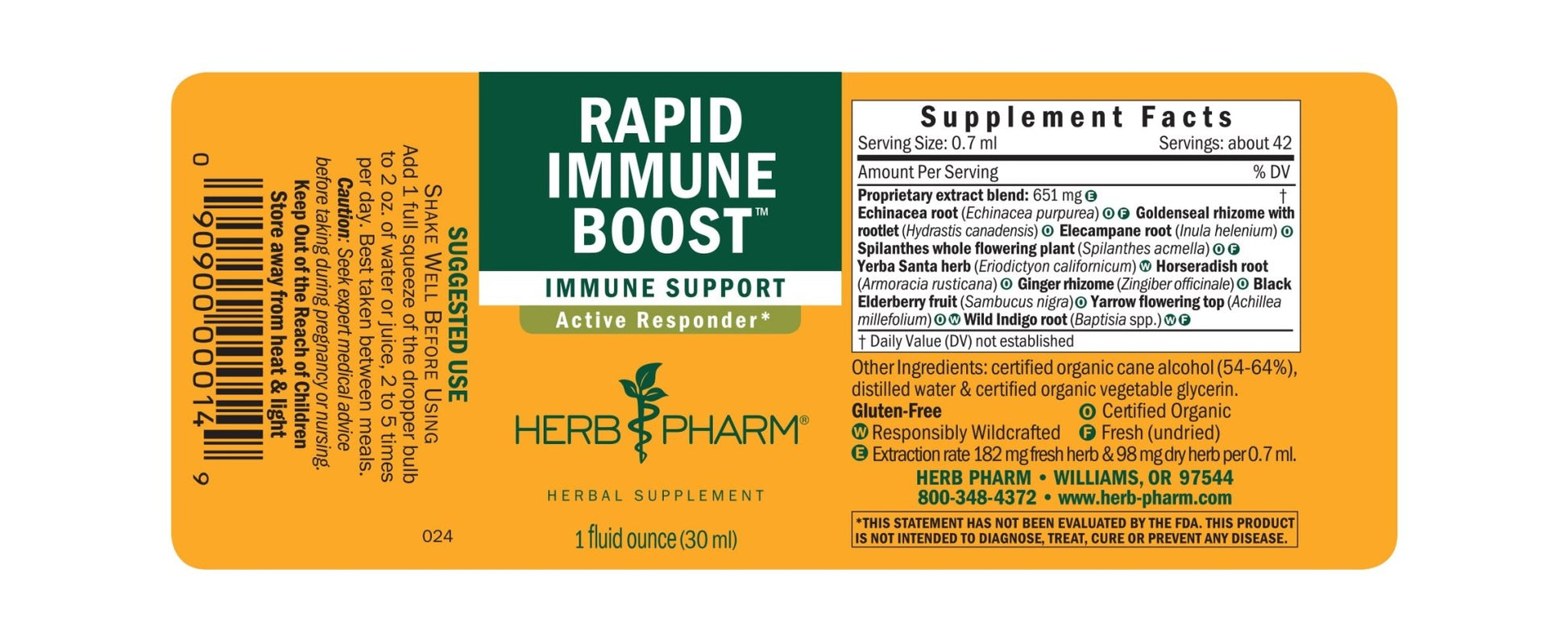 Rapid Immune Boost Liquid Herb Formula - One Life Natural Market NC