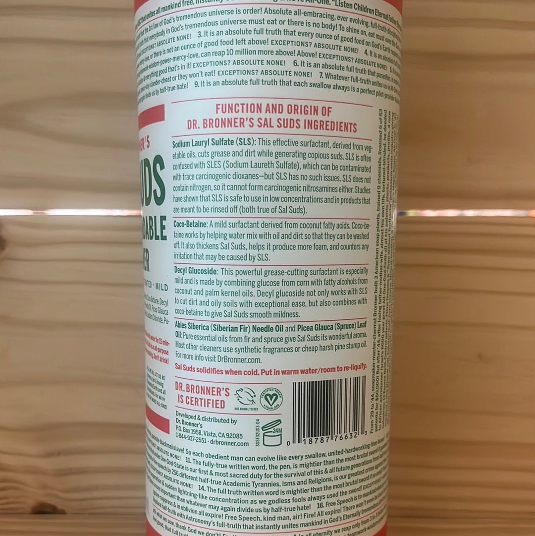 Salsuds Biodegradable Cleaner - One Life Natural Market NC